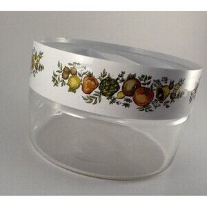 Vintage Pyrex Canister See N Store Spice of Life Glass Storage